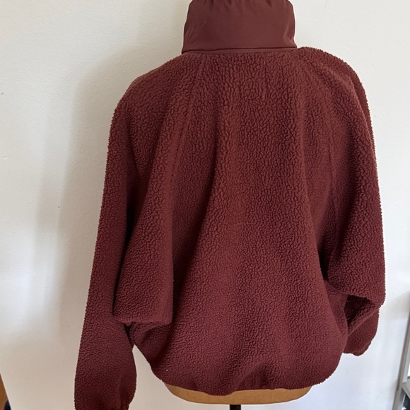 Free People Movement sz S Hit the Slopes bitter chocolate Fleece Jacket - Picture 5 of 13